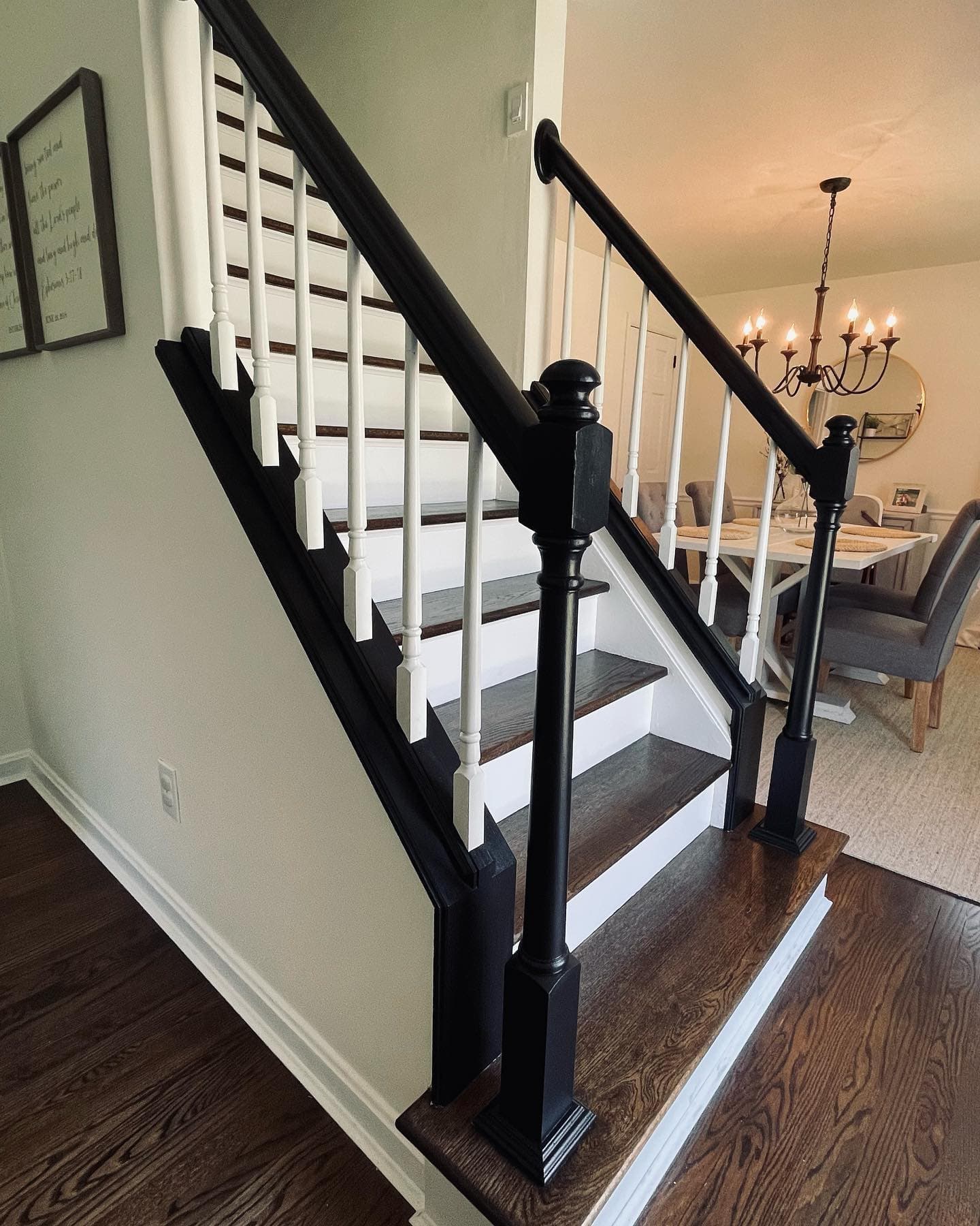 Hand-Brushed Stair Detail Work
